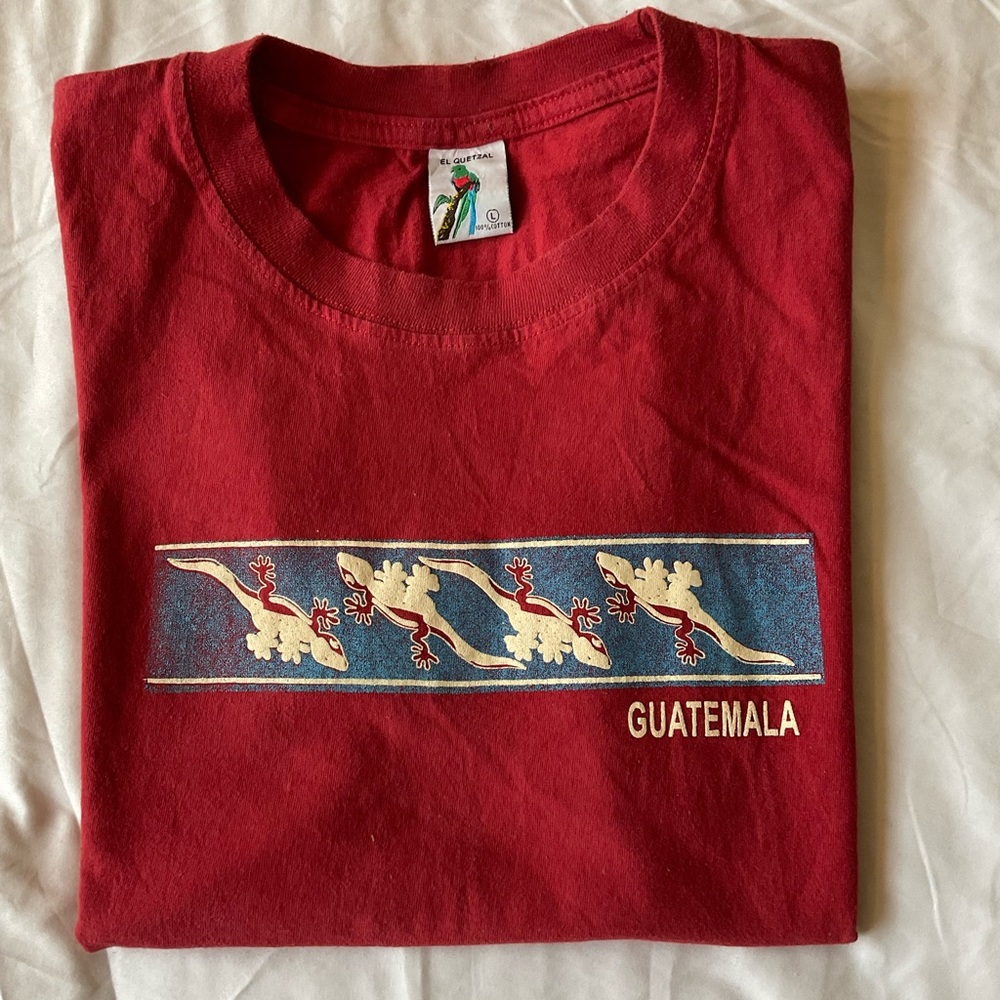 GUATEMALA MAROON SOUVENIR SHIRT L